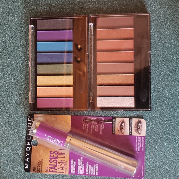 COVERGIRL Other - True naked eye pallets and Maybelline falsies mascara very black